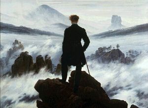 Il viandante sul mare di nebbia - Friedrich